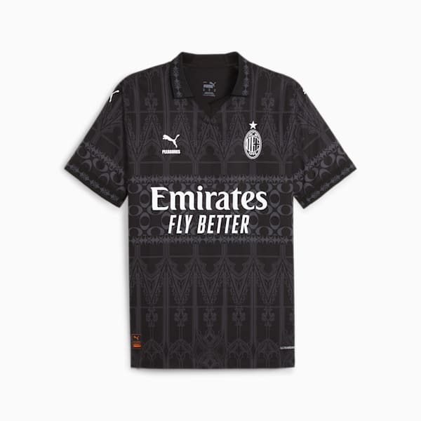 Black Puma AC Milan Pre Match Shirt