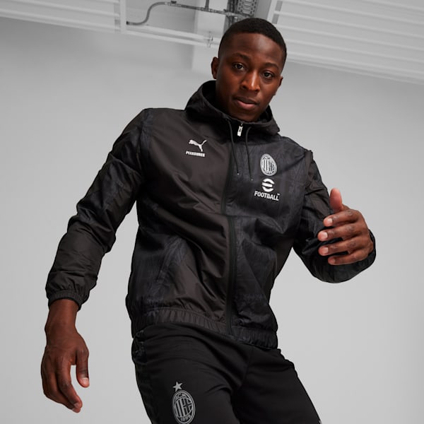 Puma AC MILAN TRAINING TRACK SUIT SET - Tracksuit - black/asphalt