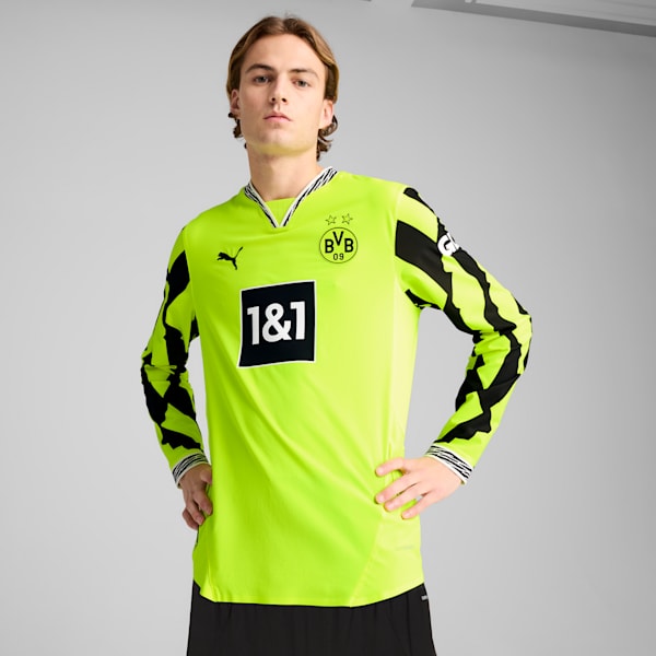 Playera auténtica especial de manga larga para hombre Borussia Dortmund, Yellow Alert-PUMA Black, extralarge