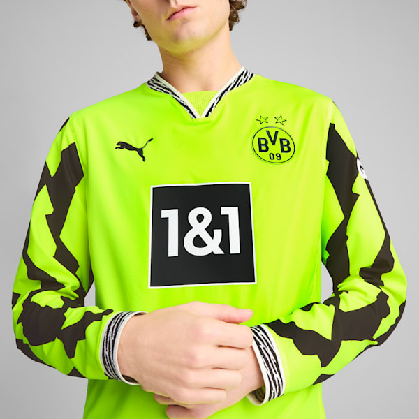 Borussia Dortmund Authentic Long Sleeve Special Men's Jersey, Yellow Alert-PUMA Black, extralarge