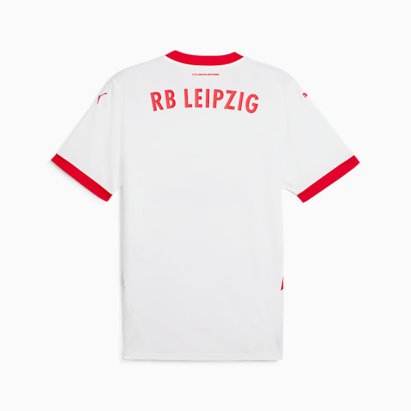 RB Leipzig 24/25 Men's Replica Home Soccer Jersey, PUMA White-For All Time Red, extralarge
