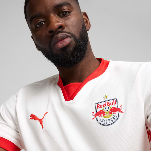 Jersey Hombre local RB Salzburg 24/25, PUMA White-PUMA Red, extralarge