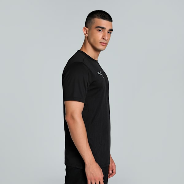 Club Atlético Peñarol Training Men's Slim Fit Football Jersey, PUMA Black-PUMA Silver, extralarge-IND