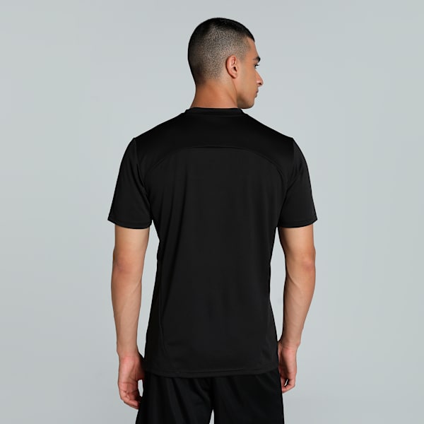 Club Atlético Peñarol Training Men's Slim Fit Football Jersey, PUMA Black-PUMA Silver, extralarge-IND