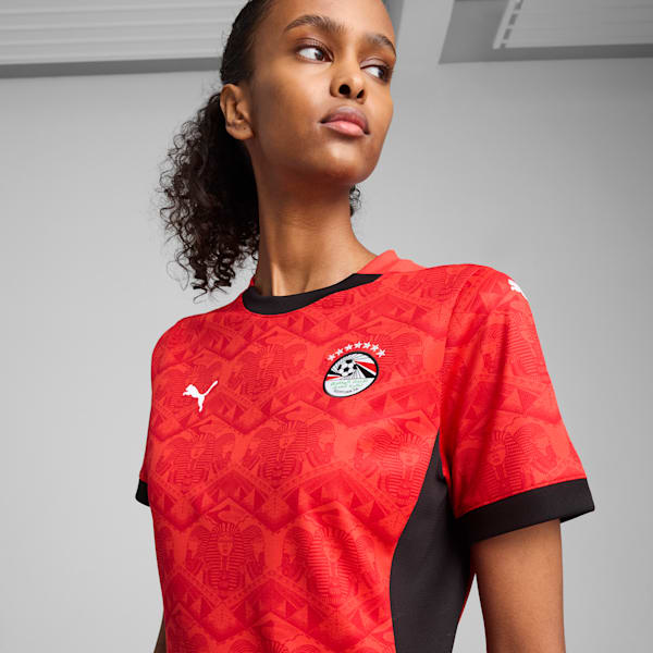 Egypt 2025 Home Jersey Women, PUMA Red-PUMA Black, extralarge