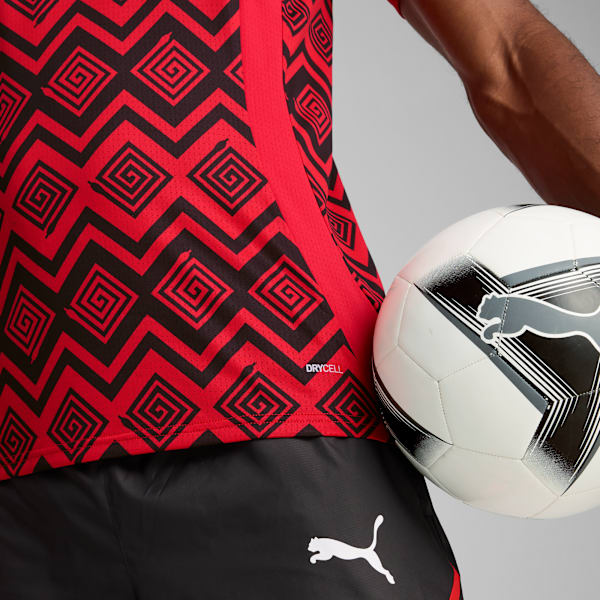メンズ サッカー エジプト プレマッチ 半袖 シャツ, PUMA Red-PUMA Black, extralarge-JPN