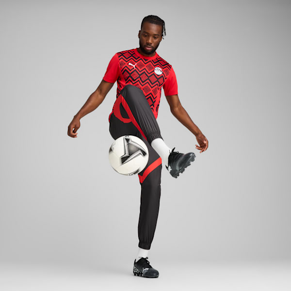 メンズ サッカー エジプト プレマッチ 半袖 シャツ, PUMA Red-PUMA Black, extralarge-JPN