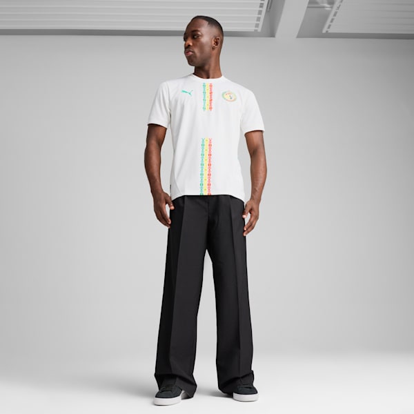 Jersey local Senegal 2025 para hombre, PUMA White-Sport Green, extralarge