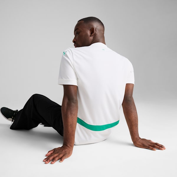 Jersey local Senegal 2025 para hombre, PUMA White-Sport Green, extralarge