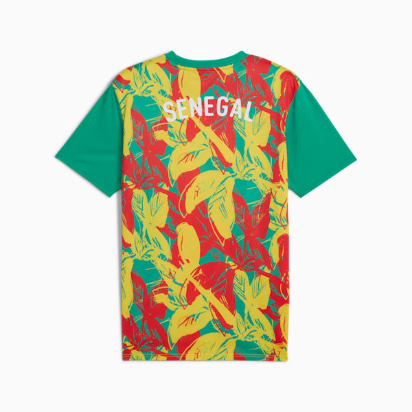 Jersey de fútbol para hombre prepartido Senegal 2025, Sport Green-Faster Yellow-PUMA Red, extralarge