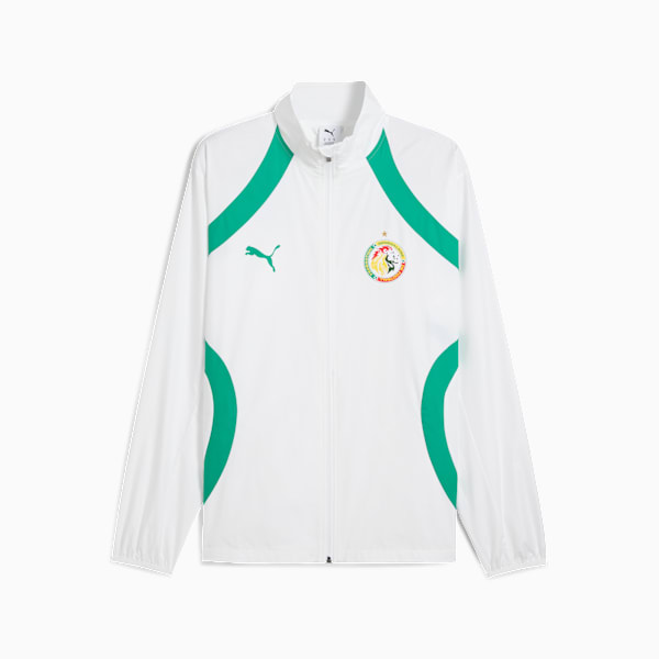 Senegal 2025 Pre-match Woven Jacket Men, PUMA White-Sport Green, extralarge