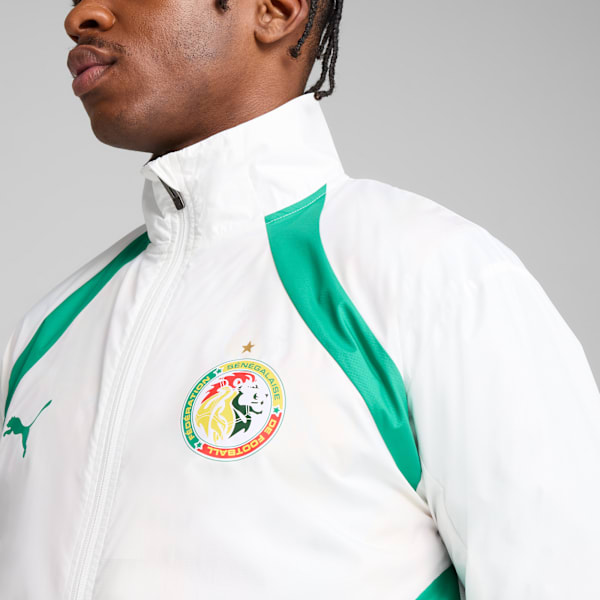 Senegal 2025 Pre-match Woven Jacket Men, PUMA White-Sport Green, extralarge
