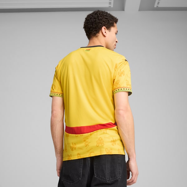 Ghana 2025 Away Jersey Men, Pelé Yellow-PUMA Black, extralarge