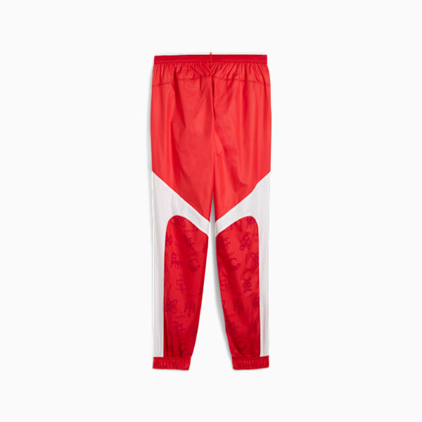 メンズ サッカー ガーナ プレマッチ ウーブン パンツ, PUMA Red-PUMA White, extralarge-JPN