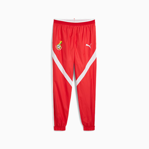 メンズ サッカー ガーナ プレマッチ ウーブン パンツ, PUMA Red-PUMA White, extralarge-JPN