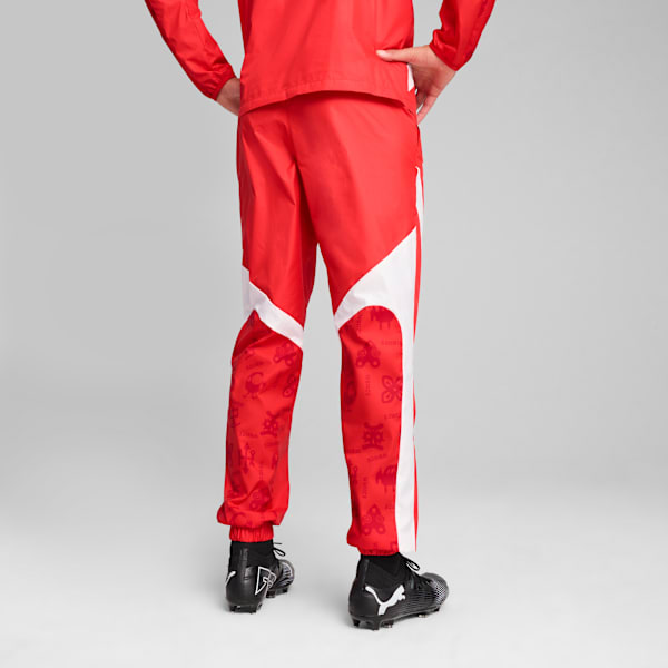 メンズ サッカー ガーナ プレマッチ ウーブン パンツ, PUMA Red-PUMA White, extralarge-JPN