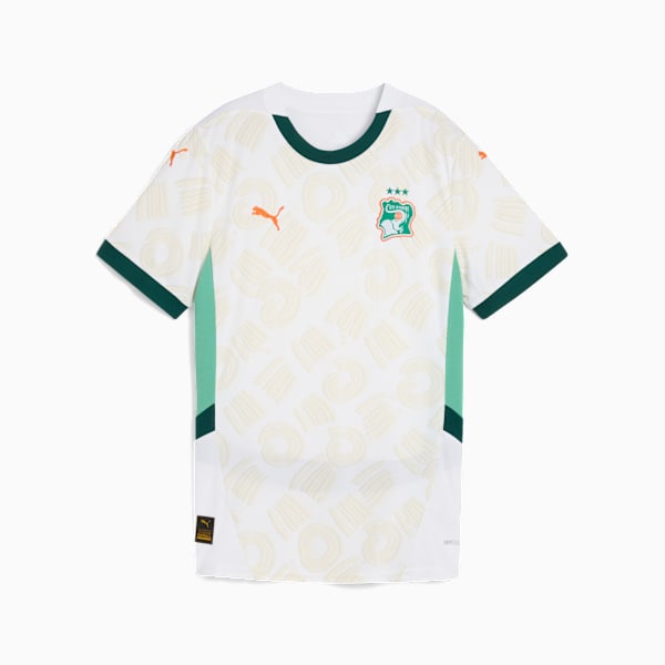 Côte d'Ivoire 2025 Away Jersey Women, PUMA White-Dark Myrtle, extralarge