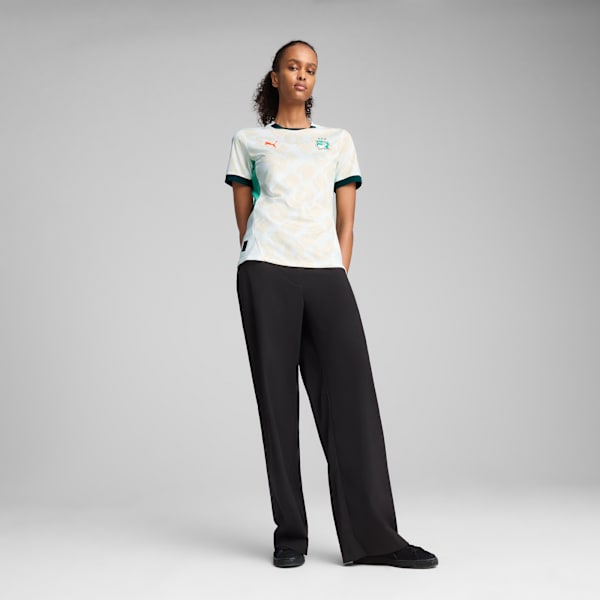 Côte d'Ivoire 2025 Away Jersey Women, PUMA White-Dark Myrtle, extralarge