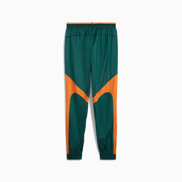 メンズ サッカー コートジボワール プレマッチ ウーブン パンツ, Dark Myrtle-Rickie Orange, extralarge-JPN