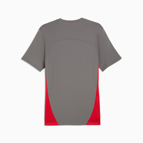 AC Milan Men's Training Jersey, Flat Medium Gray-For All Time Red, extralarge