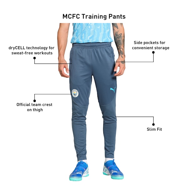 Manchester City Men's Slim Fit Football Training Pants, Inky Blue-Magic Blue, extralarge-IND