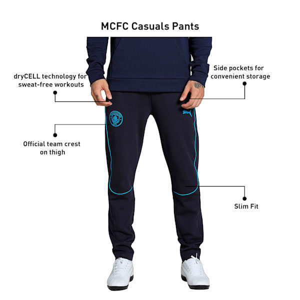 Manchester City Men's Slim Fit Football Casuals Pants, New Navy-Magic Blue, extralarge-IND