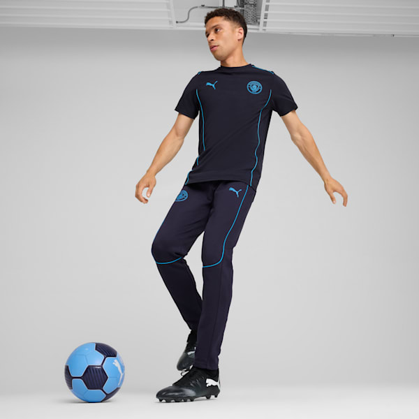 Manchester City Men's Slim Fit Football Casuals Pants, New Navy-Magic Blue, extralarge-IND