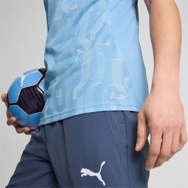 Maillot d’avant-match à manches courtes Manchester City Homme, Team Light Blue-PUMA White, extralarge