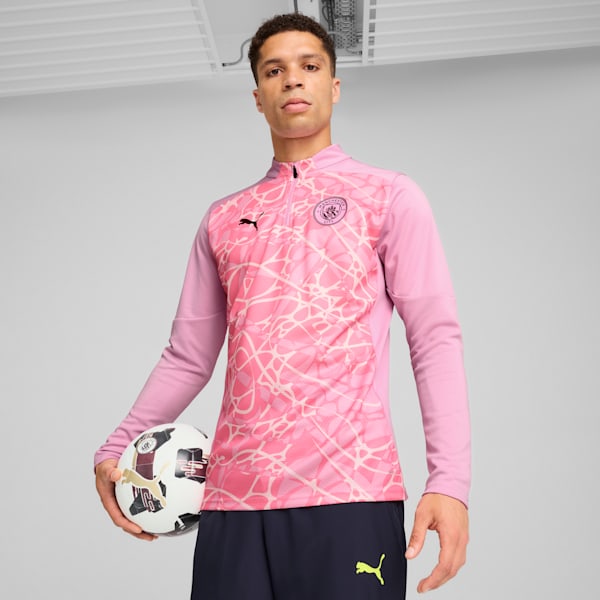 Manchester City Pre-match Quarter-Zip Top Men, Pink Icing-Whisp Of Pink, extralarge-GBR