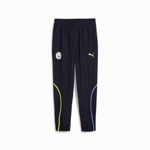 Pants pre-partido Manchester City para hombre, New Navy-Yellow Glow, extralarge
