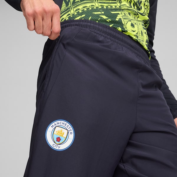 Manchester City Pre-Match Men's Woven Pants, New Navy-Yellow Glow, extralarge