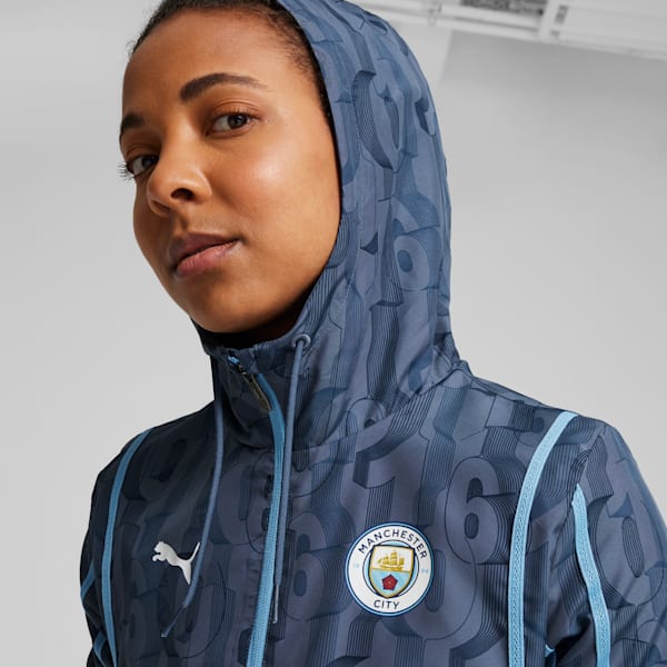 Manchester City Pre-match Woven Jacket Women, Inky Blue-Team Light Blue, extralarge-GBR