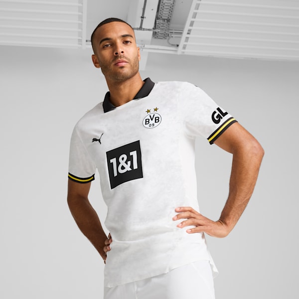 Borussia Dortmund 24/25 Third Authentic Men's Soccer Jersey, PUMA White, extralarge