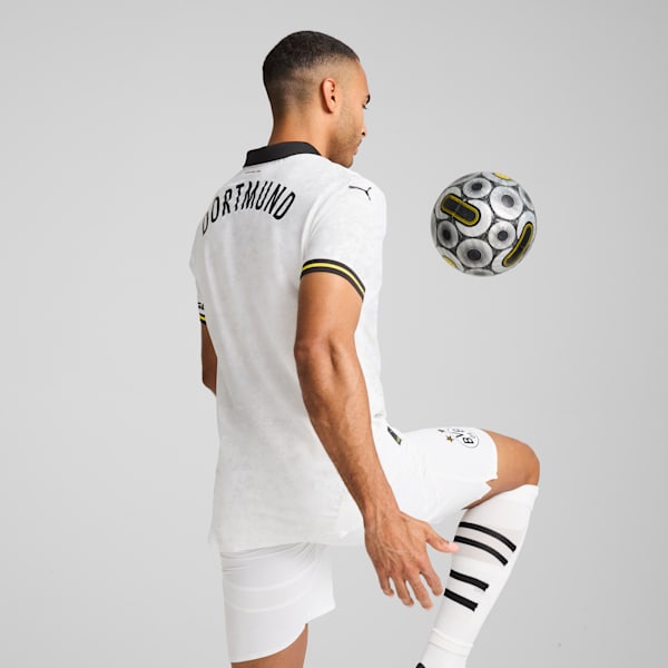 Camiseta de fútbol auténtica para hombre Borussia Dortmund 24/25, PUMA White, extralarge