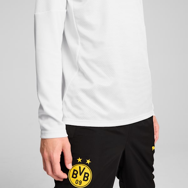 メンズ ドルトムント 2024-25 プレマッチ 1/4 ジップ トップス クルースウェット, PUMA White, extralarge-JPN