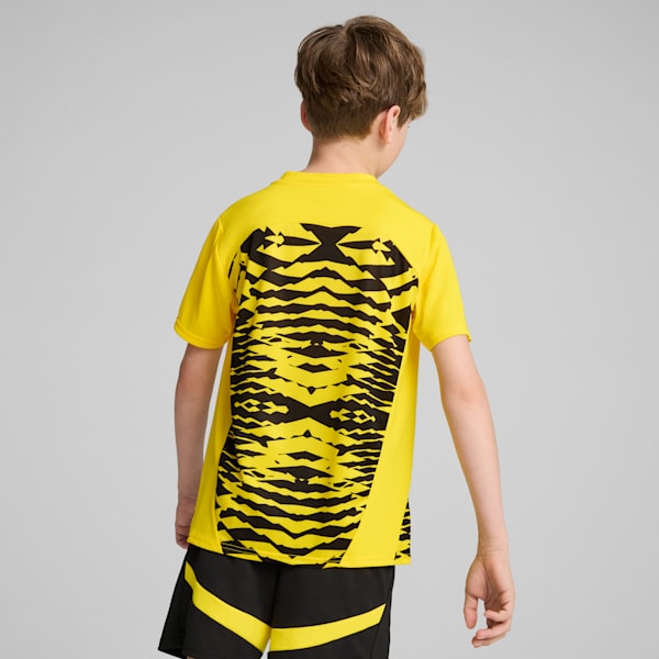 キッズ ドルトムント 2024-25 プレマッチ 半袖 シャツ 116-164cm, Faster Yellow-PUMA Black, extralarge-JPN