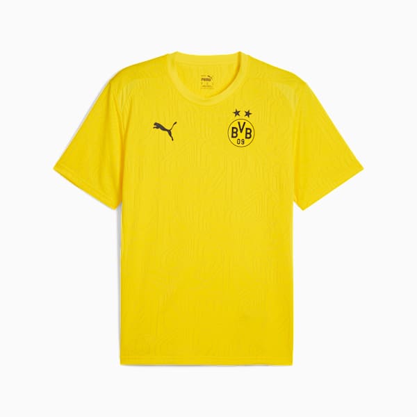 Borussia Dortmund Training Men's Slim Fit Football Jersey, Faster Yellow-PUMA Black, extralarge-IND