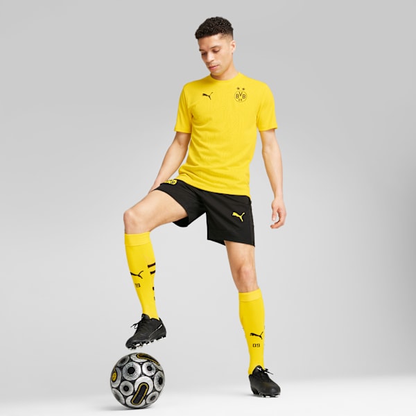 Borussia Dortmund Training Shorts Men, PUMA Black-Faster Yellow, extralarge-GBR