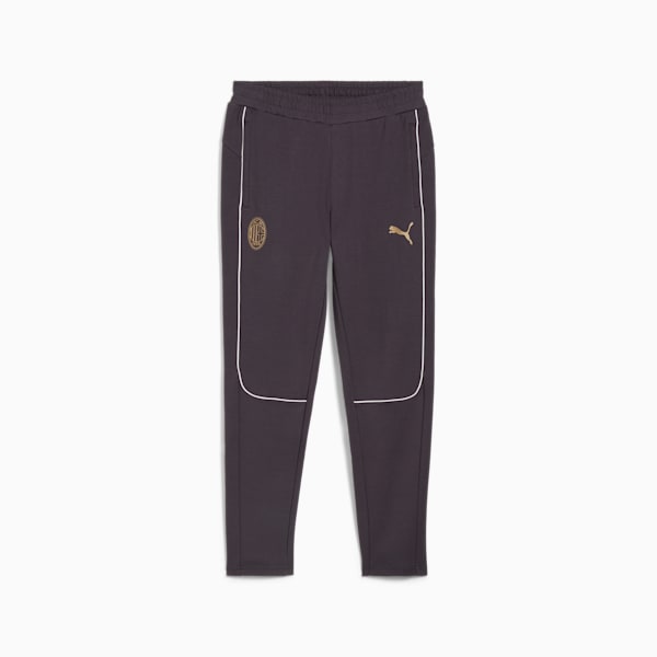 AC Milan Men's Slim Fit Football Casuals Pants, Flat Dark Gray-Frosted Ivory, extralarge-IND