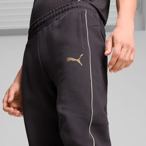 AC Milan Men's Slim Fit Football Casuals Pants, Flat Dark Gray-Frosted Ivory, extralarge-IND