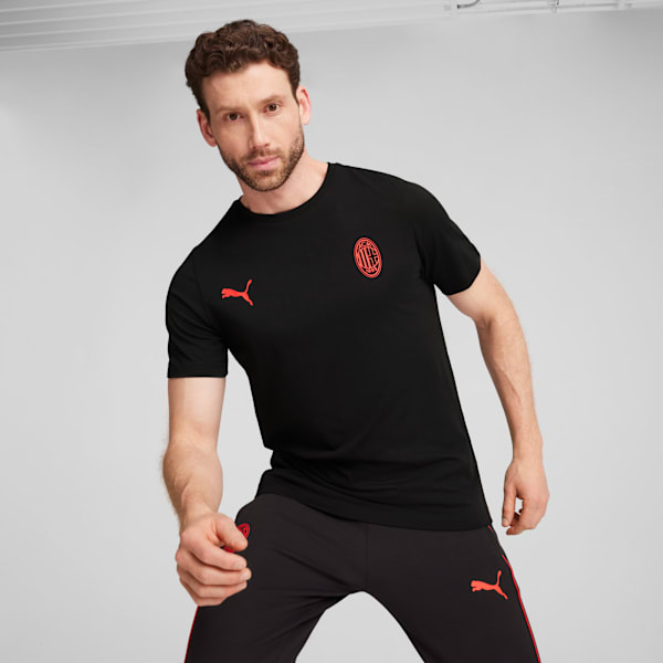 AC Milan ftblESSENTIALS T-Shirt Men, PUMA Black-For All Time Red, extralarge-GBR