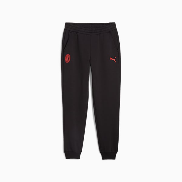 Pants del AC Milan fbtlESSENTIALS para hombre, PUMA Black-For All Time Red, extralarge