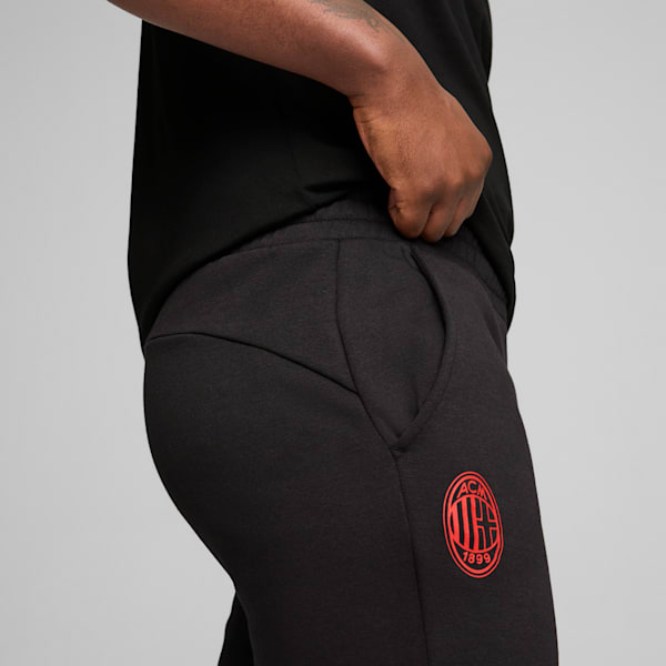 AC Milan fbtlESSENTIALS Men's Pants, PUMA Black-For All Time Red, extralarge