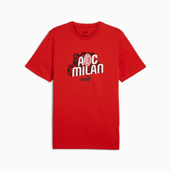 AC Milan ftblCULTURE Men's Tee, For All Time Red-PUMA White, extralarge