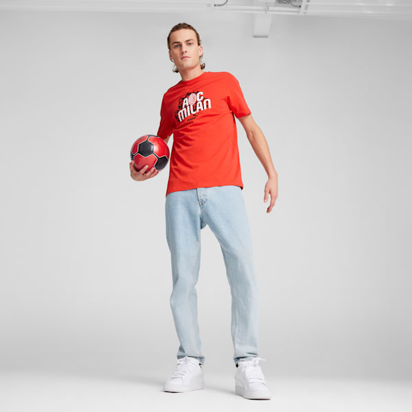 AC Milan ftblCULTURE Men's Tee, For All Time Red-PUMA White, extralarge