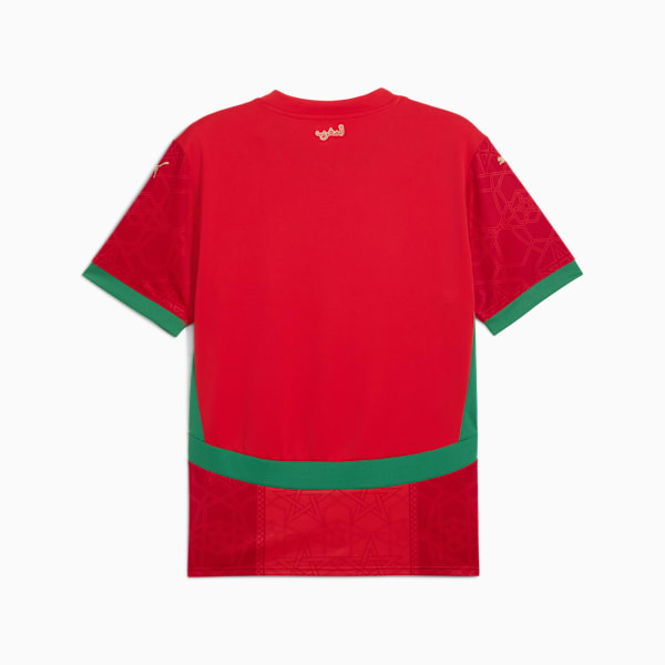 Camiseta Marruecos 2025 Local para hombre, PUMA Red-Archive Green, extralarge