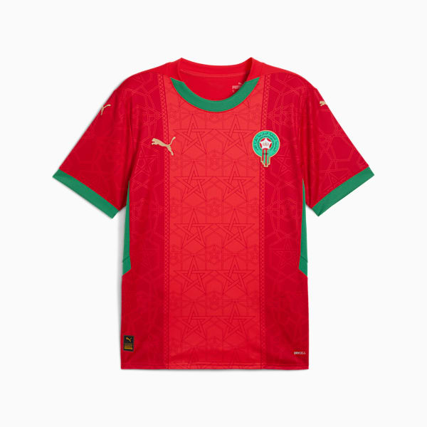 Morocco 2025 Home Jersey Men, PUMA Red-Archive Green, extralarge-GBR