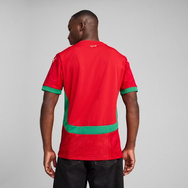 Camiseta Marruecos 2025 Local para hombre, PUMA Red-Archive Green, extralarge