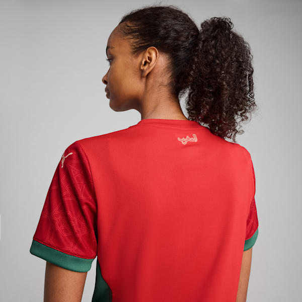 Morocco 2025 Home Jersey Women, PUMA Red-Archive Green, extralarge