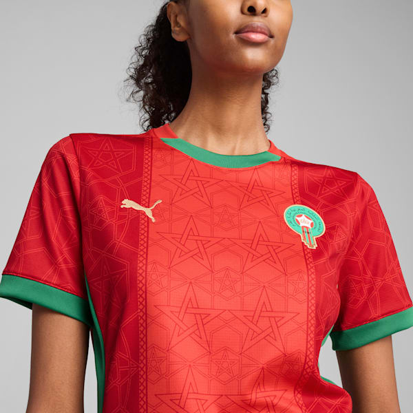Morocco 2025 Home Jersey Women, PUMA Red-Archive Green, extralarge
